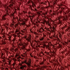 Burmese Curly Hair Bundles / Feather Hair Extensions — 100% Virgin Human Hair / Ruby Red LINKTOWIG