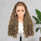 Burmese Curly HD Lace Super Natural Lace Frontal Human Hair Wigs Ash Brown LINKTOWIG
