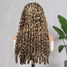 Burmese Curly HD Lace Super Natural Lace Frontal Human Hair Wigs Ash Brown LINKTOWIG