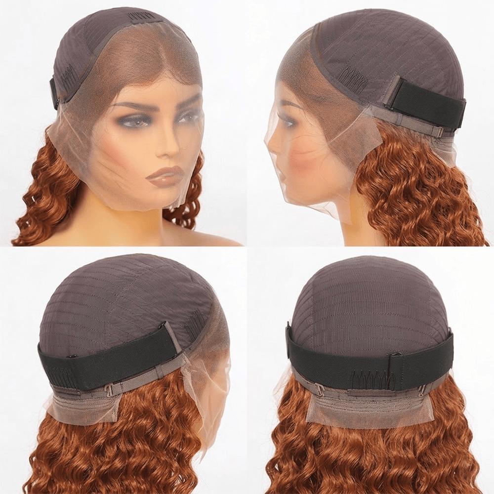 Burmese Curly HD Lace Super Natural Lace Frontal Human Hair Wigs Burgundy LINKTOWIG