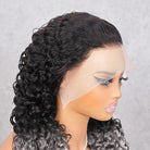 Burmese Curly HD Lace Super Natural Lace Frontal Human Hair Wigs Dark Roots LINKTOWIG