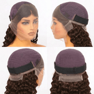 Burmese Curly HD Lace Super Natural Lace Frontal Human Hair Wigs Espresso Brown LINKTOWIG