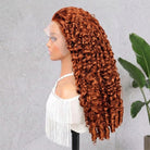 Burmese Curly HD Lace Super Natural Lace Frontal Human Hair Wigs Ginger Orange LINKTOWIG
