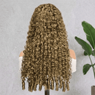 Burmese Curly HD Lace Super Natural Lace Frontal Human Hair Wigs Honey Brown LINKTOWIG