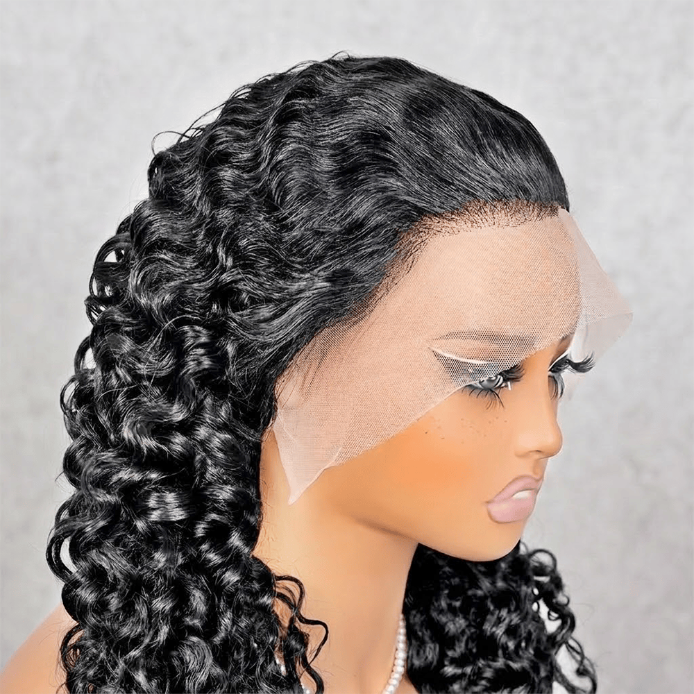 Burmese Curly HD Lace Super Natural Lace Frontal Human Hair Wigs Silver Grey LINKTOWIG