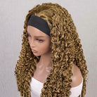 Burmese Curly Headband Human Hair Wig (Glueless, Ready-to-Wear) Natural Ash Brown LINKTOWIG