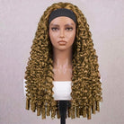 Burmese Curly Headband Human Hair Wig (Glueless, Ready-to-Wear) Natural Ash Brown LINKTOWIG