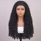 Burmese Curly Headband Human Hair Wig (Glueless, Ready-to-Wear) Natural Black LINKTOWIG