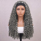 Burmese Curly Headband Human Hair Wig (Glueless, Ready-to-Wear) Natural Charcoal Grey LINKTOWIG