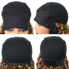Burmese Curly Headband Human Hair Wig (Glueless, Ready-to-Wear) Natural Chocolate Brown LINKTOWIG