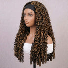 Burmese Curly Headband Human Hair Wig (Glueless, Ready-to-Wear) Natural Chocolate Brown LINKTOWIG