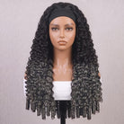 Burmese Curly Headband Human Hair Wig (Glueless, Ready-to-Wear) Natural Dark Roots LINKTOWIG