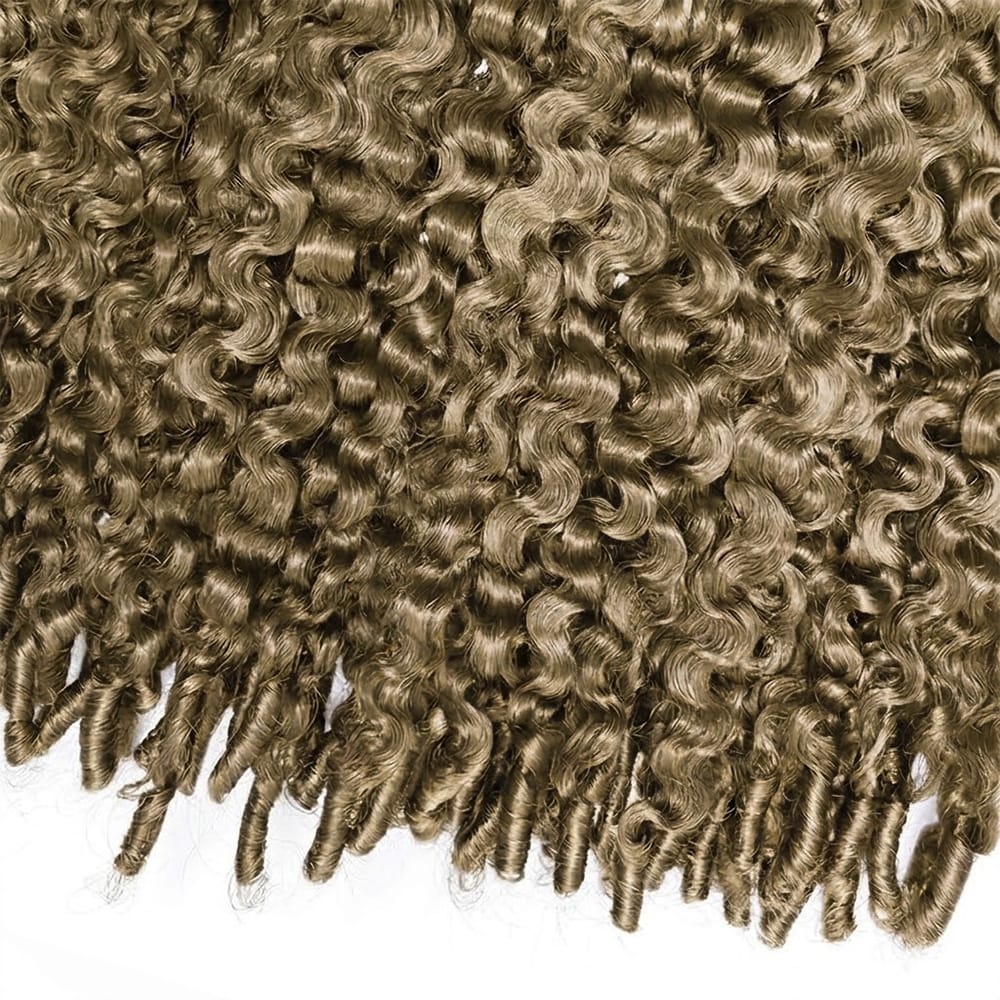 Burmese Curly Headband Human Hair Wig (Glueless, Ready-to-Wear) Natural Medium Chestnut Brown LINKTOWIG