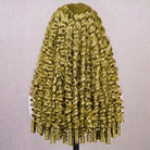 Burmese Curly Headband Human Hair Wig (Glueless, Ready-to-Wear) Natural Olive Green Blonde LINKTOWIG