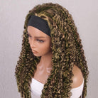 Burmese Curly Headband Human Hair Wig (Glueless, Ready-to-Wear) Natural Piano Highlight Silver Grey LINKTOWIG