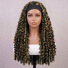 Burmese Curly Headband Human Hair Wig (Glueless, Ready-to-Wear) Natural Piano Highlight Silver Grey LINKTOWIG