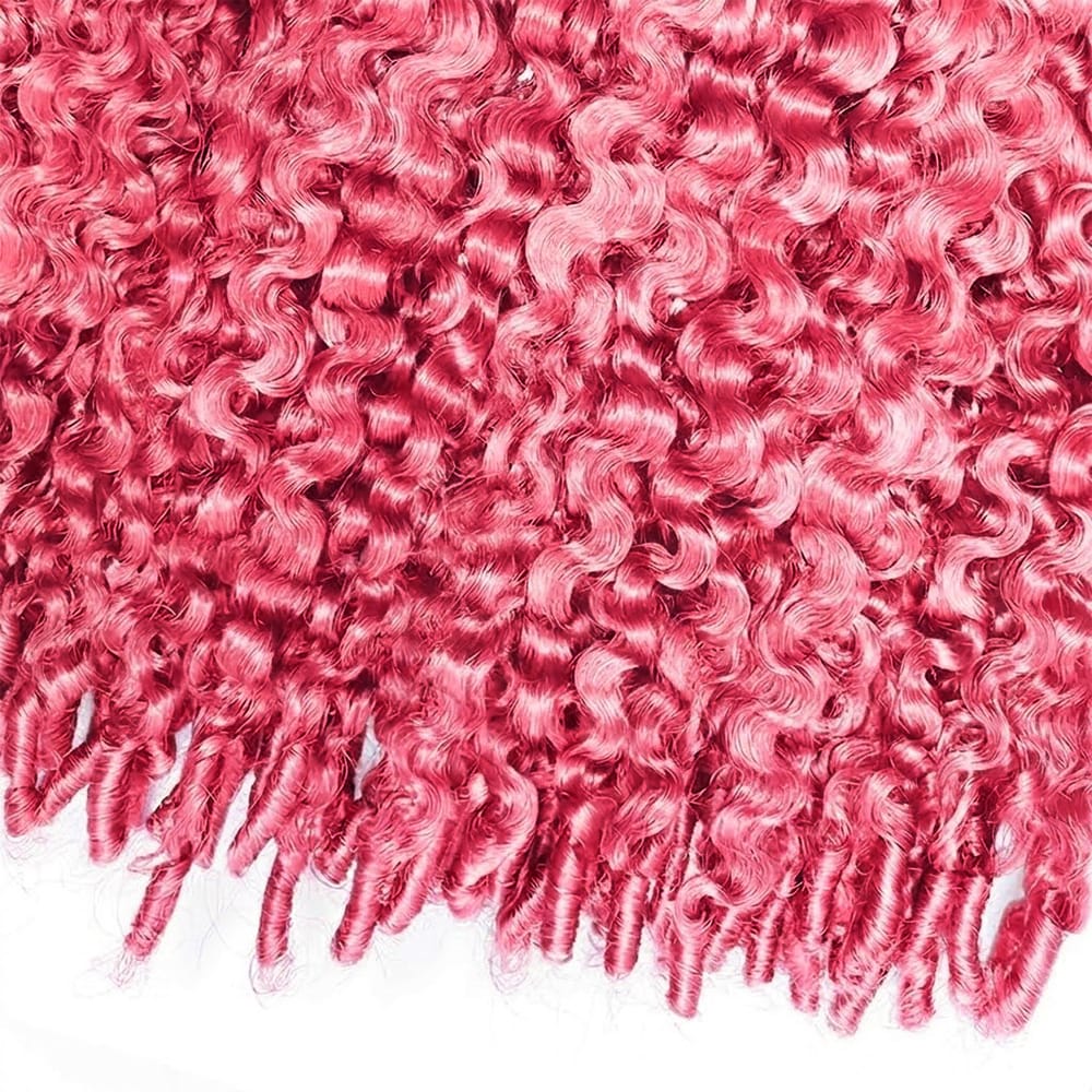 Burmese Curly Headband Human Hair Wig (Glueless, Ready-to-Wear) Natural pink LINKTOWIG