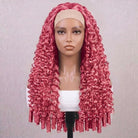 Burmese Curly Headband Human Hair Wig (Glueless, Ready-to-Wear) Natural pink LINKTOWIG