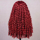 Burmese Curly Headband Human Hair Wig (Glueless, Ready-to-Wear) Natural Ruby Red LINKTOWIG