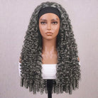 Burmese Curly Headband Human Hair Wig (Glueless, Ready-to-Wear) Natural Silver Grey LINKTOWIG
