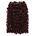 Burmese Curly Luxury Natural Hair Weft – 100% Virgin Human Hair / Wig Burgundy LINKTOWIG