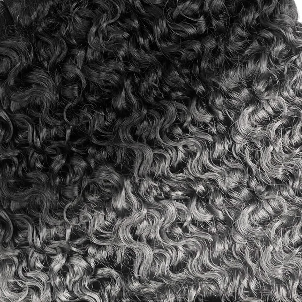 Burmese Curly Luxury Natural Hair Weft – 100% Virgin Human Hair / Wig Dark Roots LINKTOWIG