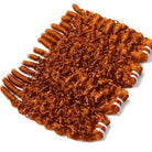 Burmese Curly Luxury Natural Hair Weft – 100% Virgin Human Hair / Wig Ginger Orange LINKTOWIG