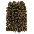 Burmese Curly Luxury Natural Hair Weft – 100% Virgin Human Hair / Wig Medium Chestnut Brown LINKTOWIG