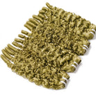Burmese Curly Luxury Natural Hair Weft – 100% Virgin Human Hair / Wig Olive Green Blonde LINKTOWIG