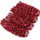 Burmese Curly Luxury Natural Hair Weft – 100% Virgin Human Hair / Wig Ruby Red LINKTOWIG