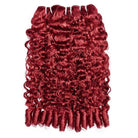 Burmese Curly Luxury Natural Hair Weft – 100% Virgin Human Hair / Wig Ruby Red LINKTOWIG