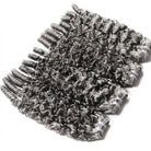 Burmese Curly Luxury Natural Hair Weft – 100% Virgin Human Hair / Wig Silver Grey LINKTOWIG