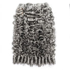 Burmese Curly Luxury Natural Hair Weft – 100% Virgin Human Hair / Wig Silver Grey LINKTOWIG