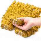 Burmese Curly Luxury Natural Hair Weft – 100% Virgin Human Hair / Wig Yellow LINKTOWIG