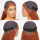 Coarse Yaki HD Lace Super Natural Lace Frontal Human Hair Wigs Copper Orange LINKTOWIG