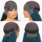 Coarse Yaki HD Lace Super Natural Lace Frontal Human Hair Wigs Dark Emerald Green LINKTOWIG