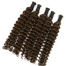 Deep Wave 100% Raw Virgin  Human Hair Bundles - (No Weft) Bulk Hair / aramel Balayage Highlights LINKTOWIG