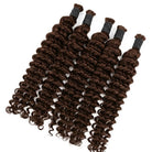 Deep Wave 100% Raw Virgin  Human Hair Bundles - (No Weft) Bulk Hair / Espresso Brown LINKTOWIG