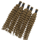 Deep Wave 100% Raw Virgin  Human Hair Bundles - (No Weft) Bulk Hair / Medium Chestnut Brown LINKTOWIG