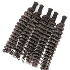 Deep Wave 100% Raw Virgin  Human Hair Bundles - (No Weft) Bulk Hair / Silver Grey LINKTOWIG