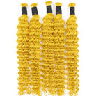 Deep Wave 100% Raw Virgin  Human Hair Bundles - (No Weft) Bulk Hair / Yellow LINKTOWIG