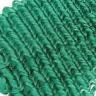 Deep Wave Bob Side Part  HD Lace Front Wig 100% Virgin Human Hair / Dark Emerald Green LINKTOWIG