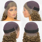 Deep Wave Bob Side Part  HD Lace Front Wig 100% Virgin Human Hair / Medium Chestnut Brown LINKTOWIG