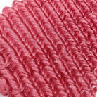 Deep Wave Bob Side Part  HD Lace Front Wig 100% Virgin Human Hair / pink LINKTOWIG