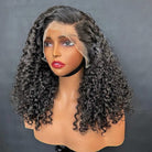 Deep Wave Bob Side Part  HD Lace Front Wig 100% Virgin Human Hair / Silver Grey LINKTOWIG