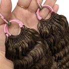 Deep Wave Hair Bundles / Feather Hair Extensions — 100% Virgin Human Hair / aramel Balayage Highlights LINKTOWIG