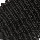 Deep Wave Hair Bundles / Feather Hair Extensions — 100% Virgin Human Hair / Black LINKTOWIG