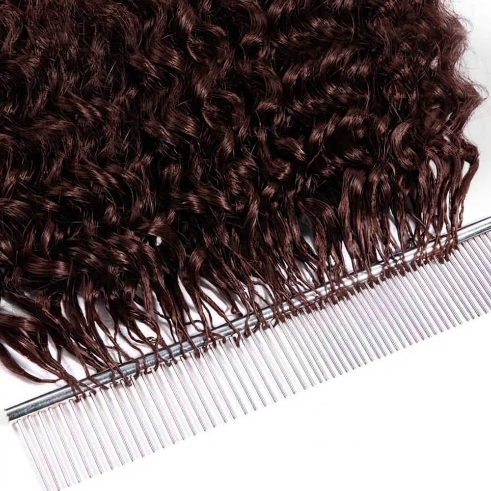 Deep Wave Hair Bundles / Feather Hair Extensions — 100% Virgin Human Hair / Burgundy LINKTOWIG