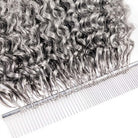 Deep Wave Hair Bundles / Feather Hair Extensions — 100% Virgin Human Hair / Charcoal Grey LINKTOWIG