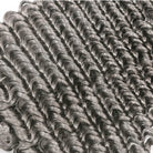 Deep Wave Hair Bundles / Feather Hair Extensions — 100% Virgin Human Hair / Charcoal Grey LINKTOWIG
